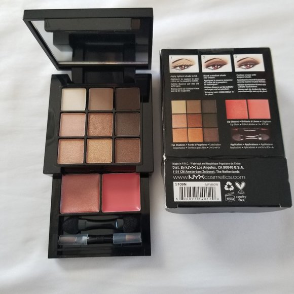NIB NYX Nude on Nude Natural Look Kit S109N Diaphane 9 Eye shadow & 2 Li… - Picture 1 of 7